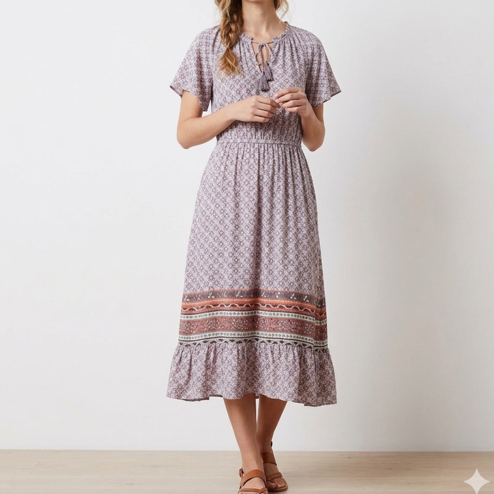 Knox Rose High Low Dress in Purple and Orange
